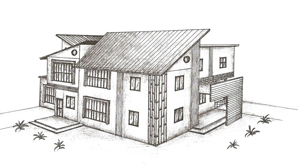 Gambar Sketsa Rumah