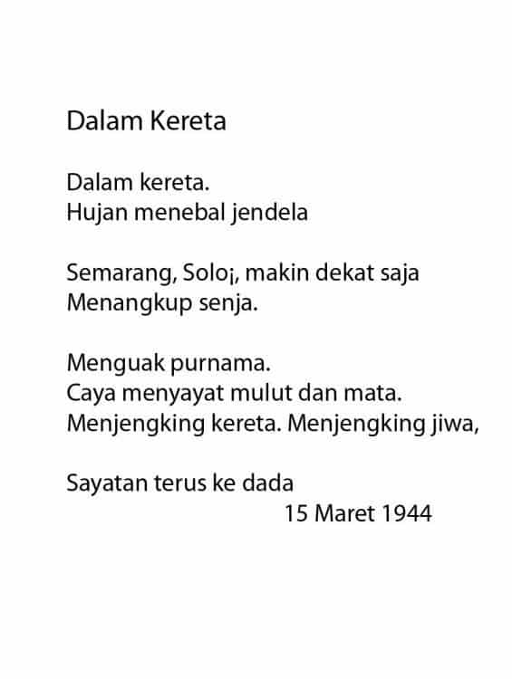 Puisi Chairil Anwar 1944