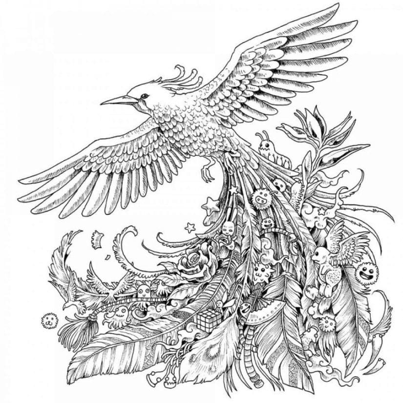Karakteristik Dari Gambar Doodle Art Mengenai Burung