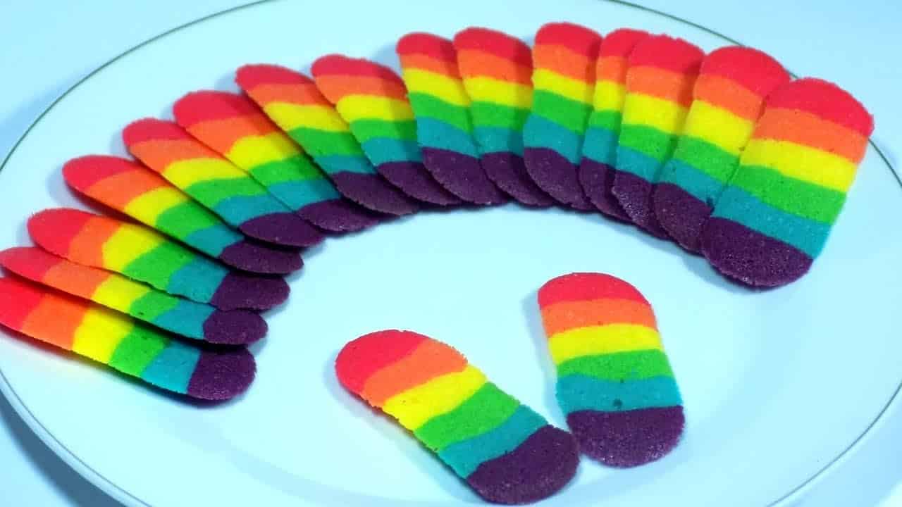 Resep Lidah Kucing Rainbow