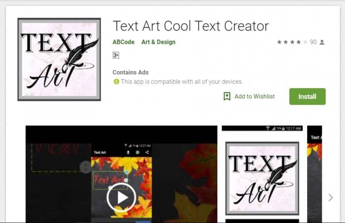 Aplikasi Text Art Membuat Tulisan Terbaik
