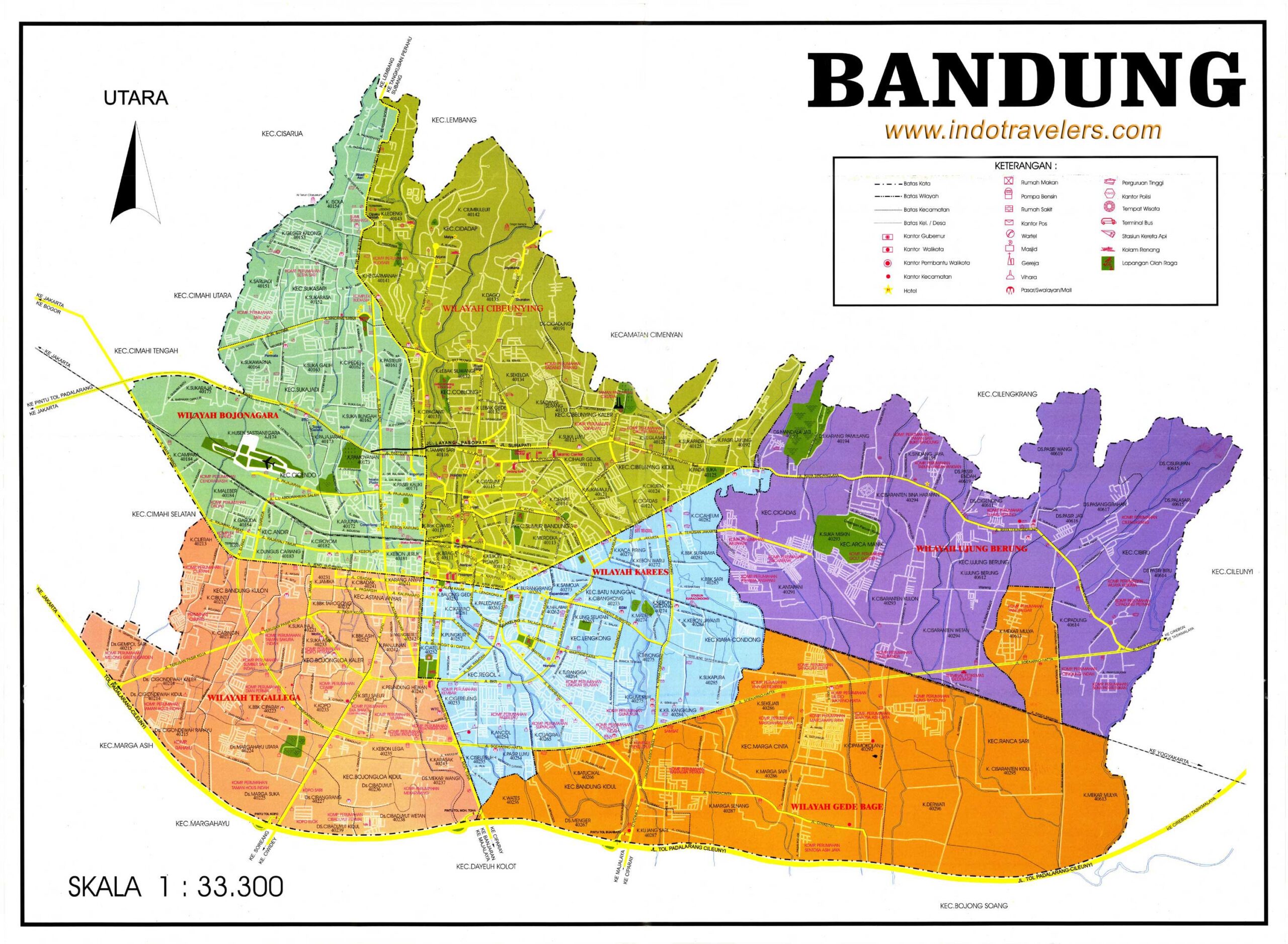 Wilayah Peta Bandung
